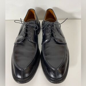 Allen Edmonds Seneca Style Mens 11 Black Leather Derby Dress Shoes